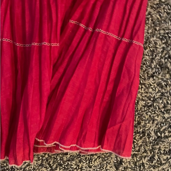 Vintage Coldwater Creek Pink Creped Maxi Skirt Whimseygoth Cottagecore - Picture 6 of 6